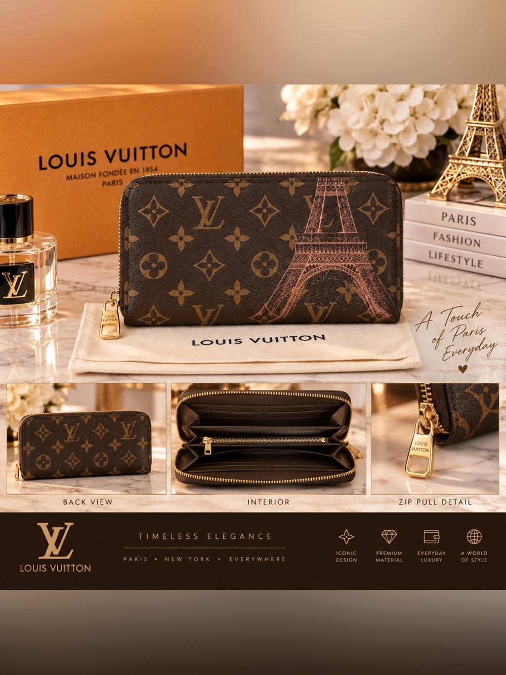 Women’s Luxury Fashion Paris Wallet
